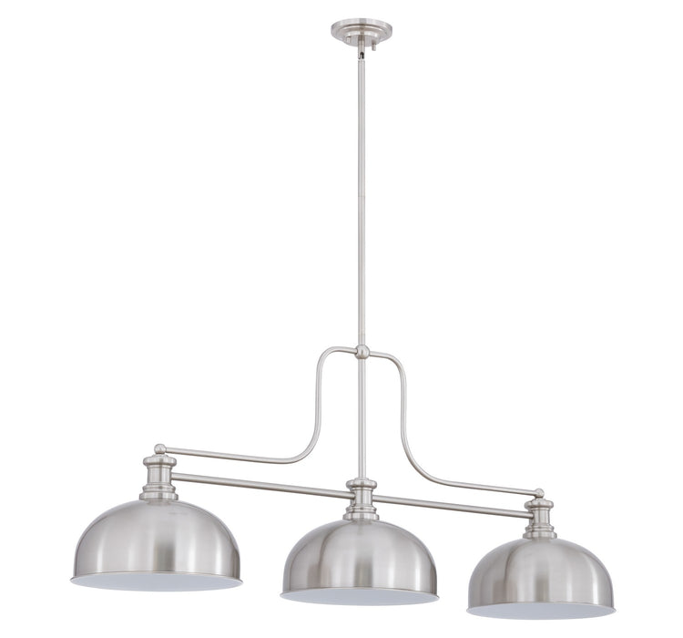 Z-Lite - 725-3BN-D13BN - Three Light Billiard - Melange - Brushed Nickel