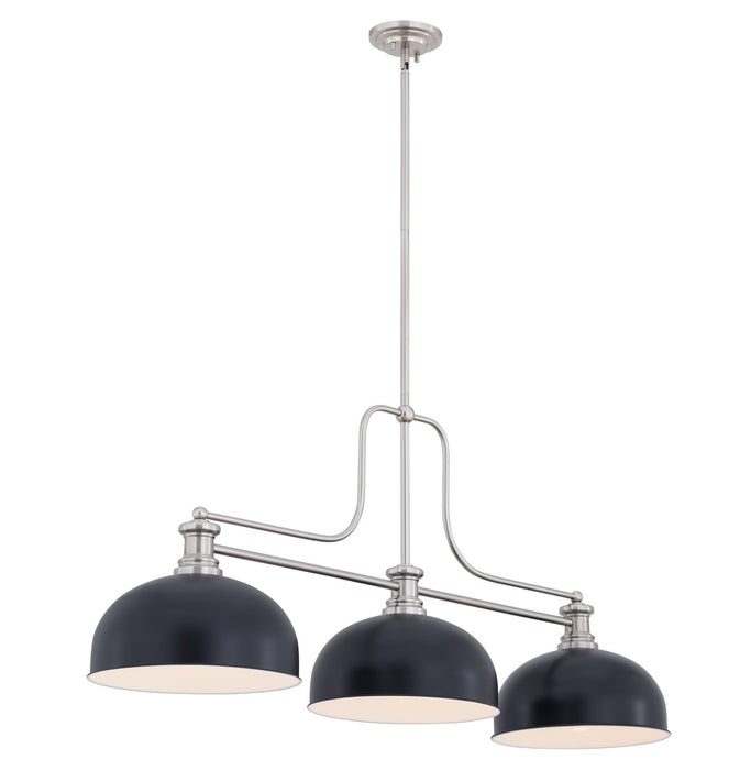 Z-Lite - 725-3BN-D13MB - Three Light Billiard - Melange - Brushed Nickel