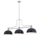 Z-Lite - 725-3BN-D13MB - Three Light Billiard - Melange - Brushed Nickel