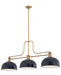 Z-Lite - 725-3HBR-D12MB - Three Light Billiard - Melange - Heritage Brass