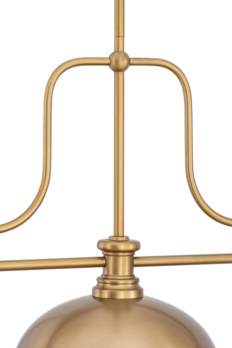 Z-Lite - 725-3HBR-D13HBR - Three Light Billiard - Melange - Heritage Brass
