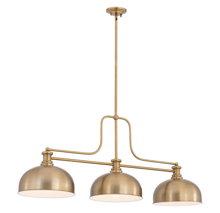 Z-Lite - 725-3HBR-D13HBR - Three Light Billiard - Melange - Heritage Brass