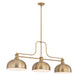 Z-Lite - 725-3HBR-D13HBR - Three Light Billiard - Melange - Heritage Brass