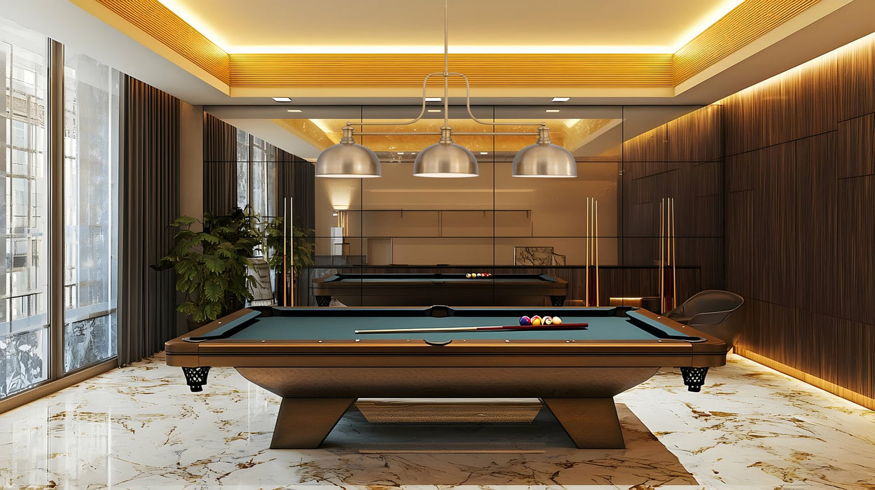 Z-Lite - 725-3HBR-D13HBR - Three Light Billiard - Melange - Heritage Brass