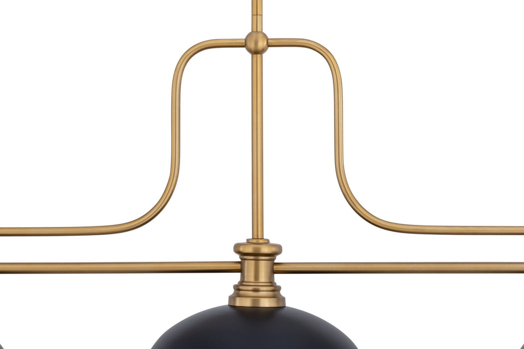 Z-Lite - 725-3HBR-D13MB - Three Light Billiard - Melange - Heritage Brass