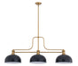Z-Lite - 725-3HBR-D13MB - Three Light Billiard - Melange - Heritage Brass