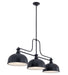 Z-Lite - 725-3MB-D12MB - Three Light Billiard - Melange - Matte Black