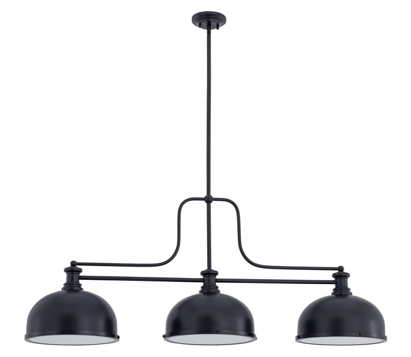 Z-Lite - 725-3MB-D12MB - Three Light Billiard - Melange - Matte Black