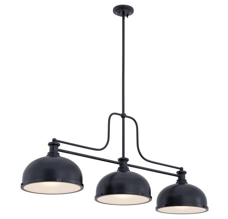 Z-Lite - 725-3MB-D12MB - Three Light Billiard - Melange - Matte Black