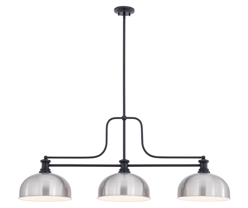 Z-Lite - 725-3MB-D13BN - Three Light Billiard - Melange - Matte Black
