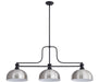 Z-Lite - 725-3MB-D13BN - Three Light Billiard - Melange - Matte Black