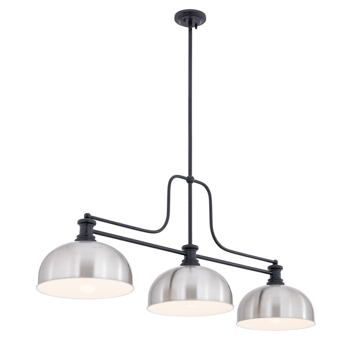Z-Lite - 725-3MB-D13BN - Three Light Billiard - Melange - Matte Black