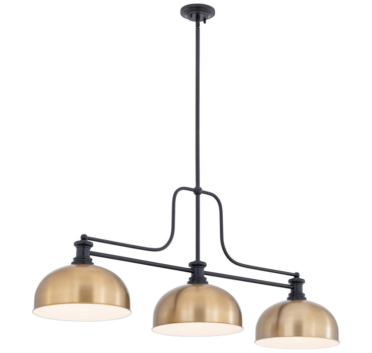 Z-Lite - 725-3MB-D13HBR - Three Light Billiard - Melange - Matte Black