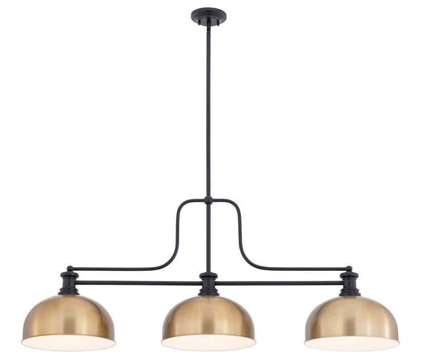 Z-Lite - 725-3MB-D13HBR - Three Light Billiard - Melange - Matte Black