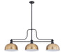 Z-Lite - 725-3MB-D13HBR - Three Light Billiard - Melange - Matte Black