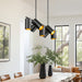 Z-Lite - 7520-7L-MB - Seven Light Linear Chandelier - Lumina - Matte Black