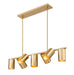 Z-Lite - 7520-7L-MGLD - Seven Light Linear Chandelier - Lumina - Modern Gold