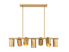 Z-Lite - 7520-7L-MGLD - Seven Light Linear Chandelier - Lumina - Modern Gold