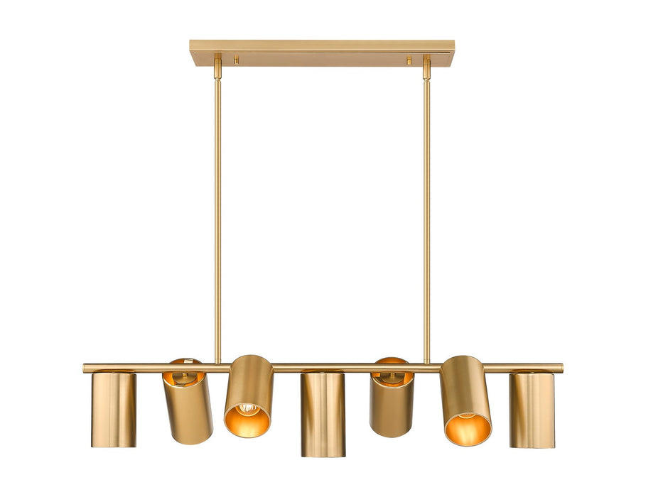 Z-Lite - 7520-7L-MGLD - Seven Light Linear Chandelier - Lumina - Modern Gold