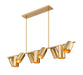 Z-Lite - 7520-9L-MGLD - Nine Light Linear Chandelier - Lumina - Modern Gold