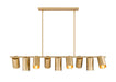 Z-Lite - 7520-9L-MGLD - Nine Light Linear Chandelier - Lumina - Modern Gold