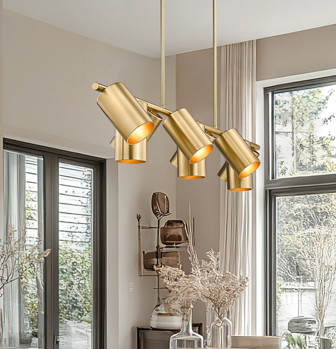 Z-Lite - 7520-9L-MGLD - Nine Light Linear Chandelier - Lumina - Modern Gold