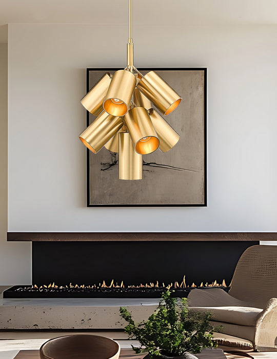 Z-Lite - 7520-9MGLD - Nine Light Chandelier - Lumina - Modern Gold