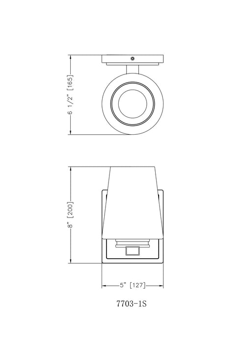 Z-Lite - 7703-1S-BN - One Light Wall Sconce - Nextra - Brushed Nickel
