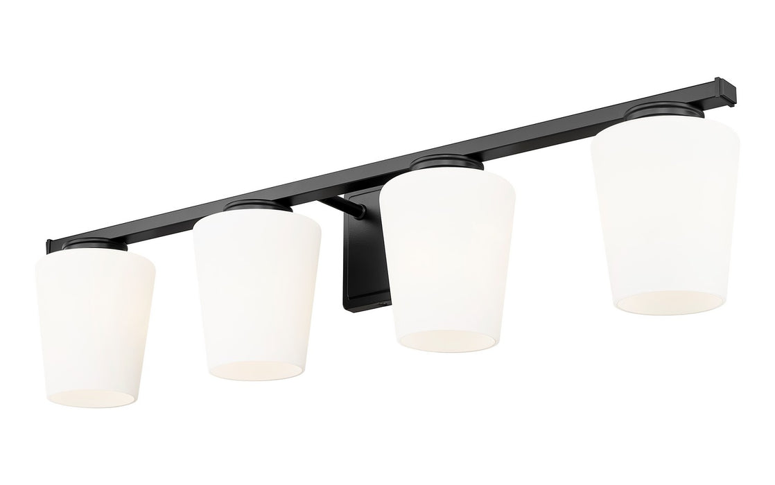 Z-Lite - 7703-4V-MB - Four Light Vanity - Nextra - Matte Black