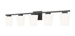 Z-Lite - 7703-5V-MB - Five Light Vanity - Nextra - Matte Black