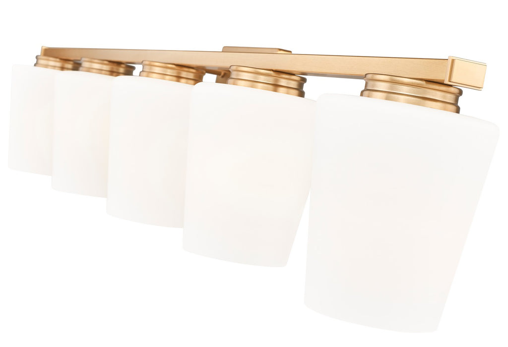 Z-Lite - 7703-5V-MGLD - Five Light Vanity - Nextra - Modern Gold