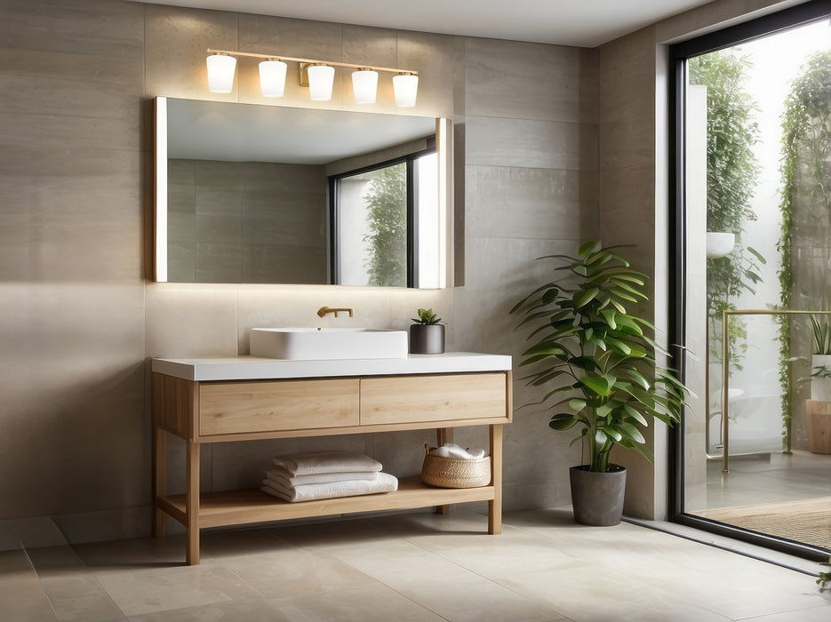 Z-Lite - 7703-5V-MGLD - Five Light Vanity - Nextra - Modern Gold