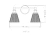 Z-Lite - 7704-2V-CH - Two Light Vanity - Auden - Chrome