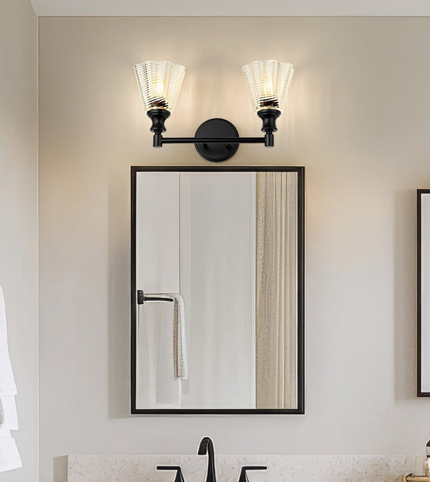 Z-Lite - 7704-2V-MB - Two Light Vanity - Auden - Matte Black