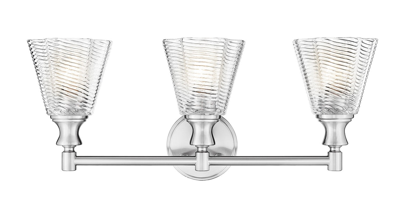Z-Lite - 7704-3V-BN - Three Light Vanity - Auden - Brushed Nickel