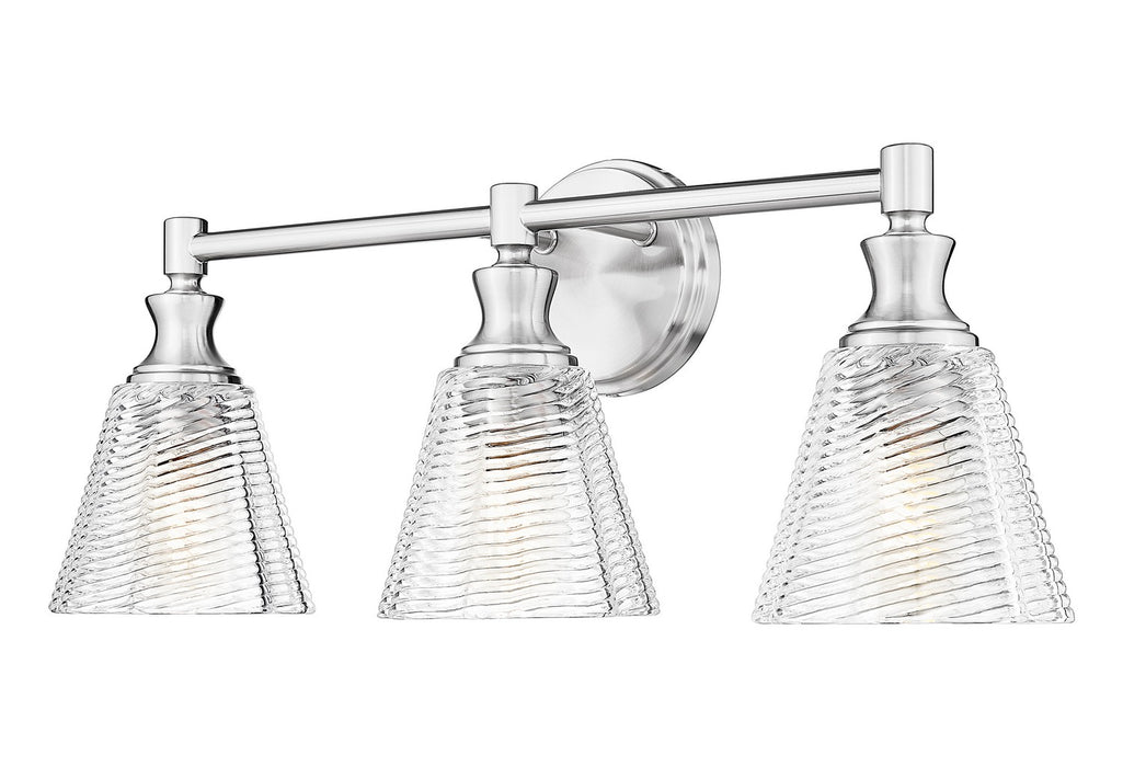 Z-Lite - 7704-3V-BN - Three Light Vanity - Auden - Brushed Nickel
