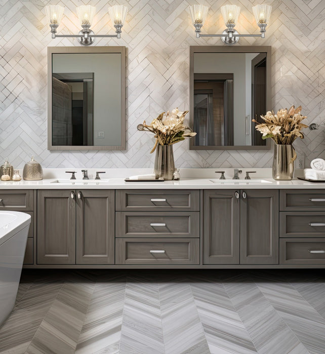 Z-Lite - 7704-3V-BN - Three Light Vanity - Auden - Brushed Nickel