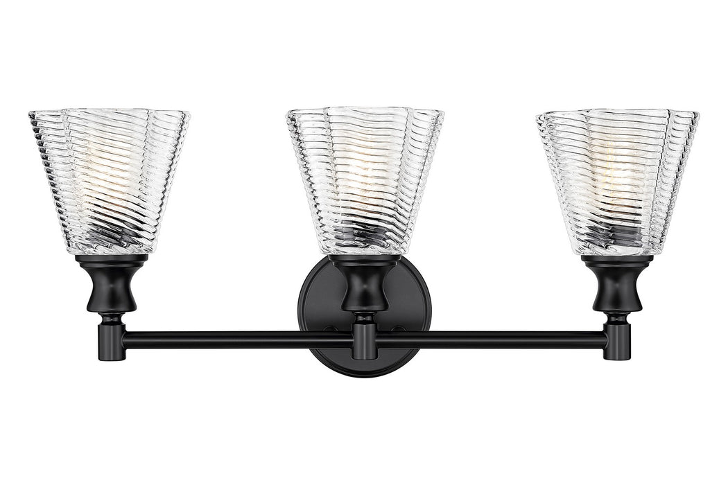 Z-Lite - 7704-3V-MB - Three Light Vanity - Auden - Matte Black