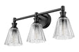Z-Lite - 7704-3V-MB - Three Light Vanity - Auden - Matte Black