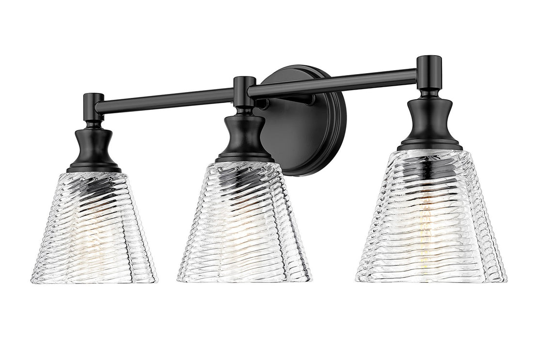 Z-Lite - 7704-3V-MB - Three Light Vanity - Auden - Matte Black