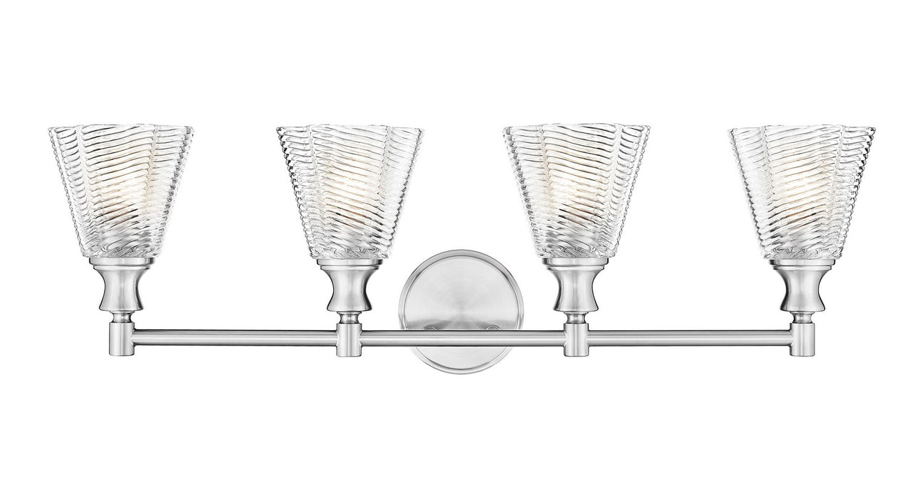 Z-Lite - 7704-4V-BN - Four Light Vanity - Auden - Brushed Nickel
