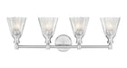 Z-Lite - 7704-4V-BN - Four Light Vanity - Auden - Brushed Nickel