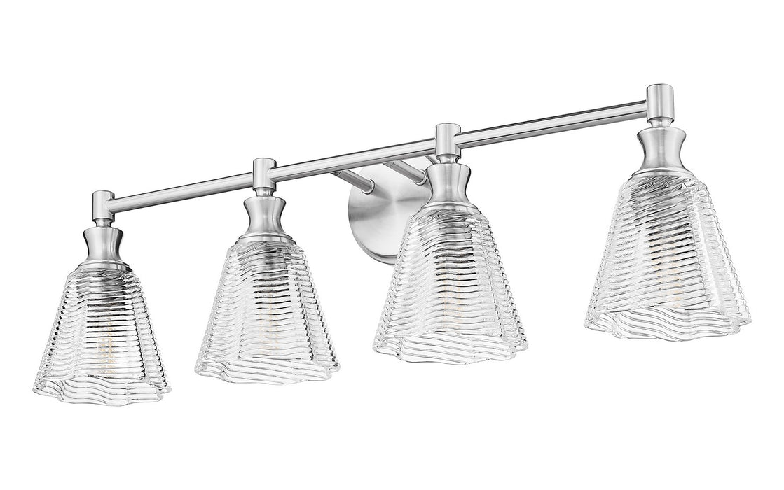 Z-Lite - 7704-4V-BN - Four Light Vanity - Auden - Brushed Nickel
