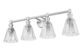 Z-Lite - 7704-4V-BN - Four Light Vanity - Auden - Brushed Nickel