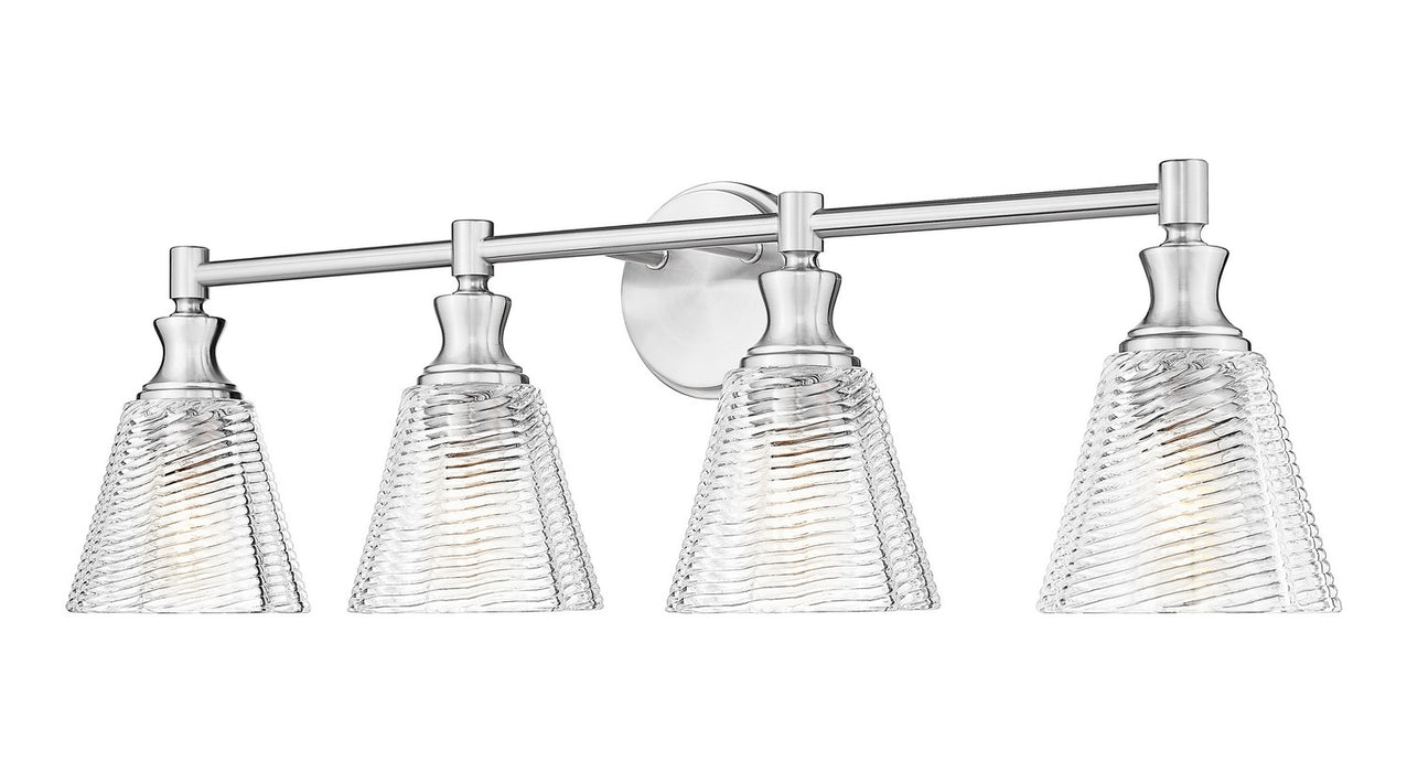 Z-Lite - 7704-4V-BN - Four Light Vanity - Auden - Brushed Nickel