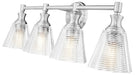 Z-Lite - 7704-4V-BN - Four Light Vanity - Auden - Brushed Nickel