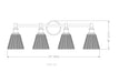 Z-Lite - 7704-4V-CH - Four Light Vanity - Auden - Chrome