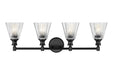Z-Lite - 7704-4V-MB - Four Light Vanity - Auden - Matte Black