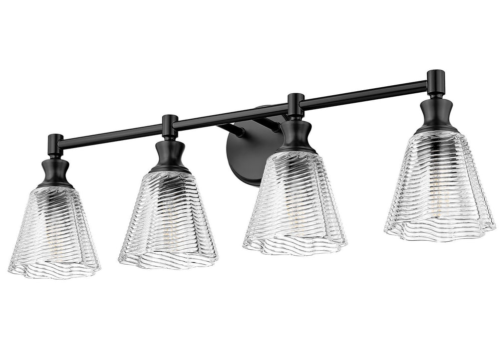 Z-Lite - 7704-4V-MB - Four Light Vanity - Auden - Matte Black