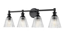 Z-Lite - 7704-4V-MB - Four Light Vanity - Auden - Matte Black